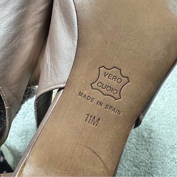 Donald J. Pliner Women’s Rimma Leather Slingback Heels Shoes in Blush Pink 11 - Picture 10 of 14